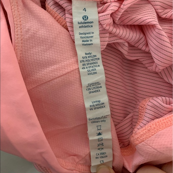 Lululemon tank top built in bra. Color pink. - Picture 2 of 7